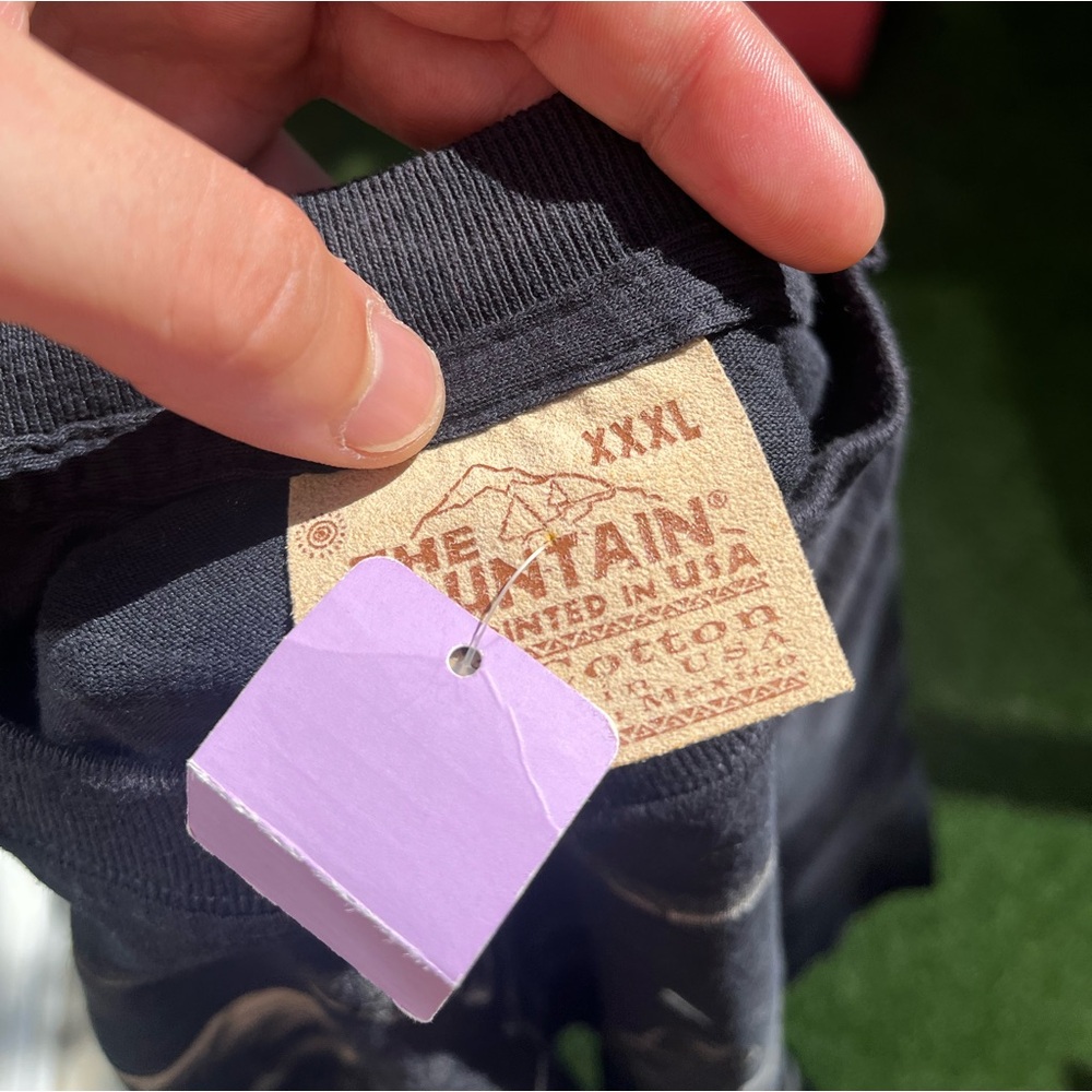 VTG 00’s / Y2K Deadstock The Mountain Dragon Wizard Black Dyed Tee - Picture 5 of 5